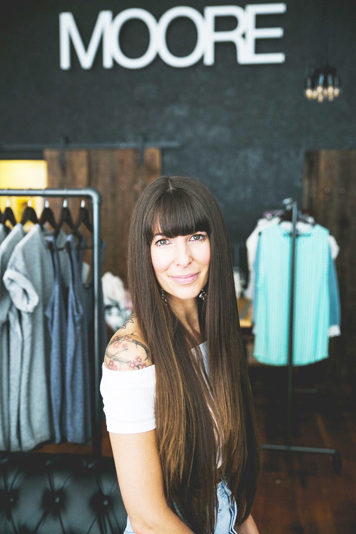 Andrea Beaulieu of MOORE Custom Goods Andrea Beaulieu of MOORE Custom Goods