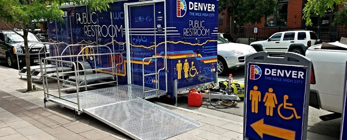 Heres what restroom trailers look like in Denver.