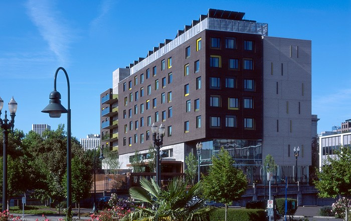 Bud Clark Commons, in Northwest Portland, is a high-profile supportive housing project.