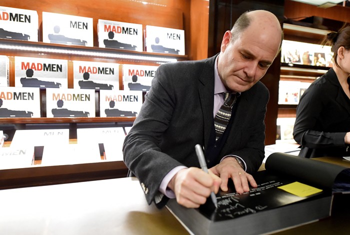 Matthew Weiner signs books in February. Matthew Weiner signs books in February.