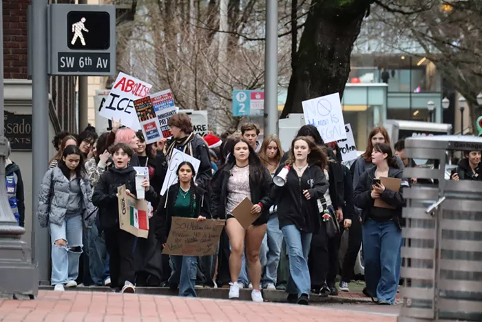 Portland Students Walk Out of Class to Protest ICE Activity
