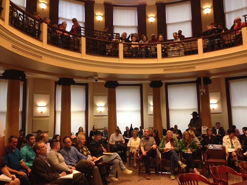 Packed house at City Hall for renters emergency declaration