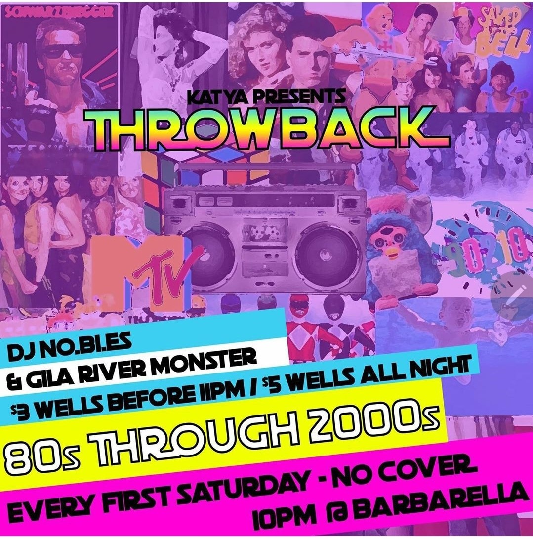 Throwback '80s2000s at Barbarella in Portland, Oregon on First