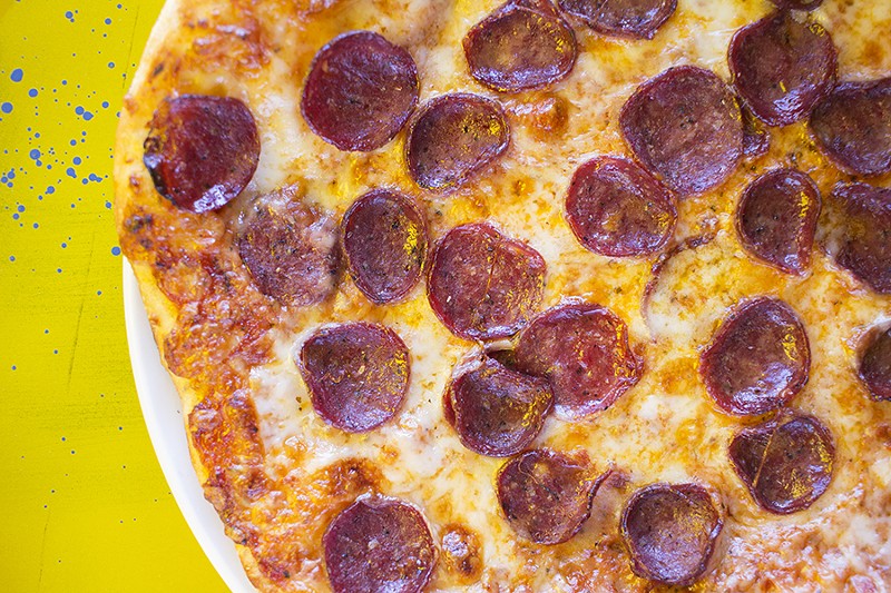 The pepperoni pie may look basic, but the pepperoni is made in-house. - MABEL SUEN