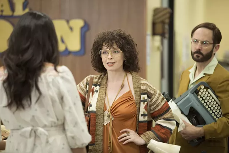 The film depicts a time when America still typed its jokes. - JOHN P. FLEENOR/NETFLIX