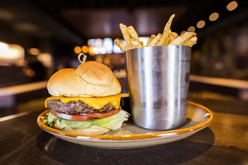 The house burger features a blend of sirloin, brisket and short rib. - MABEL SUEN