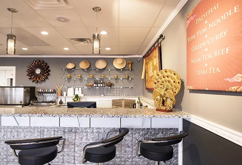 The light, stylish interior is nothing like what you might imagine from the strip mall outside. - MABEL SUEN