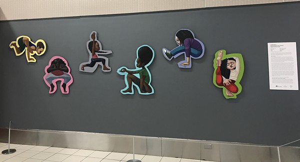 A section of Cbabi Bayoc's Empowerment From Within: Yoga and Our Youth. - COURTESY OF ST. LOUIS LAMBERT INTERNATIONAL AIRPORT