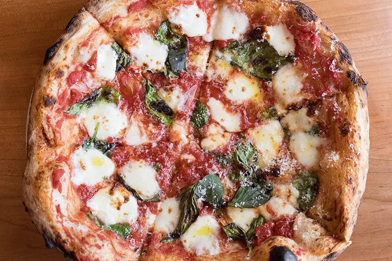 A classic margherita shows Louie's way with a pizza. - MABEL SUEN