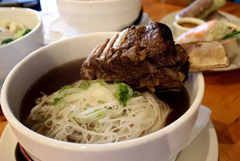 The pho ranges in price from $8.50 to $13.95. - LEXIE MILLER