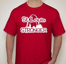 A St. Louis Stronger sample t-shirt - BOOSTER.COM