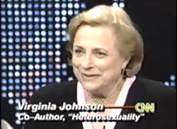 Virginia Johnson appears on Larry King. - YOUTUBE SCREENGRAB