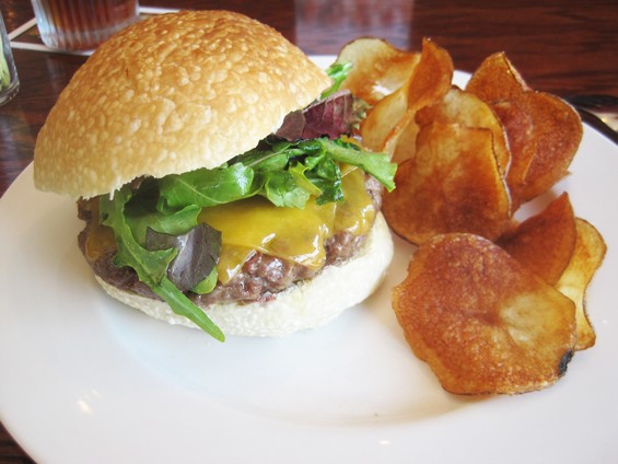 The burger at Newstead Tower Public House - IAN FROEB