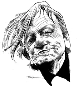 Mark E. Smith. - ILLUSTRATION BY GREG HOUSTON