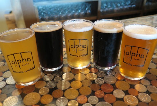 Flight from Alpha Brewing - PHOTOS BY PETE DULIN