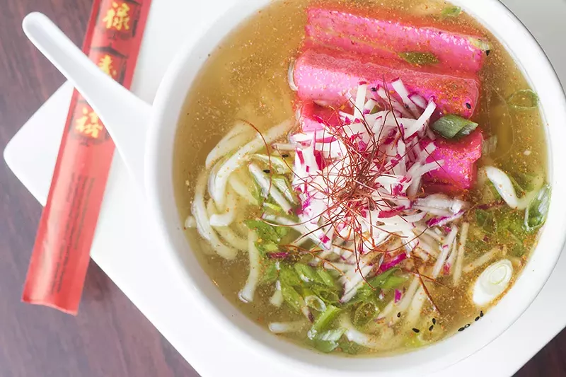 Noodle bowls at Lucky Buddha are customizable. - MABEL SUEN