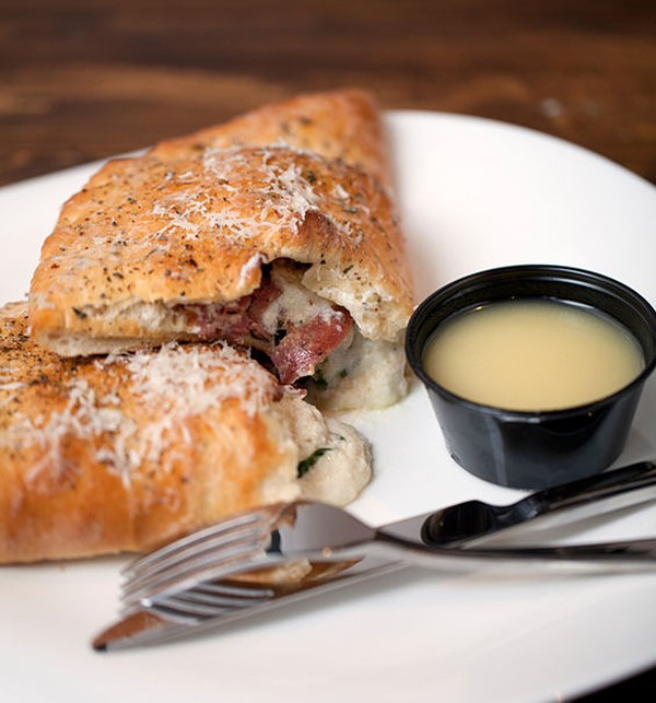 CALZONE AT SAUCE ON THE SIDE | MABEL SUEN