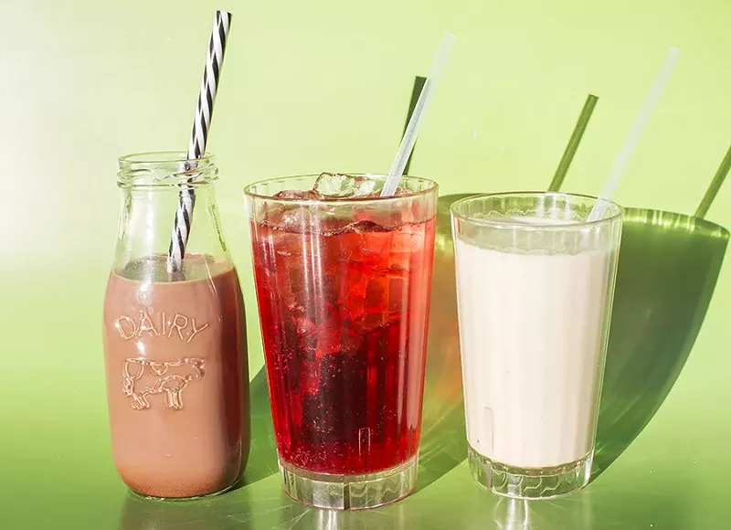 The "Malted Milk Ball," "Jamaica Fizz" and cashew milk with ginger-chai syrup. - MABEL SUEN