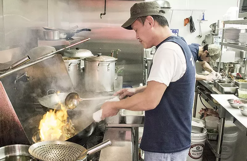 In the kitchen at Tai Ke. - PHOTO BY MABEL SUEN