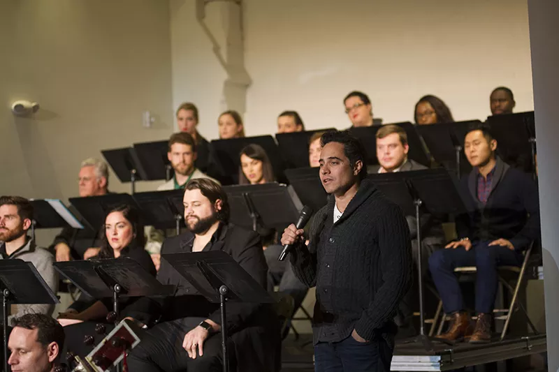 The Opera Fusion New Works public reading of Shalimar in Cincinnati in October 2015. - PHILIP GROSHONG AND CINCINNATI OPERA