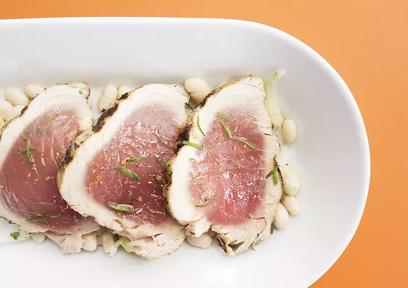 Parigi’s tonno salad features grilled fresh tuna over a mix of beans, fennel, celery, lemon and pecorino - PHOTO BY MABEL SUEN