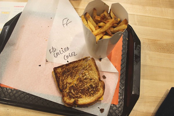 Kid's grilled cheese and fries. - PHOTO BY LAUREN MILFORD