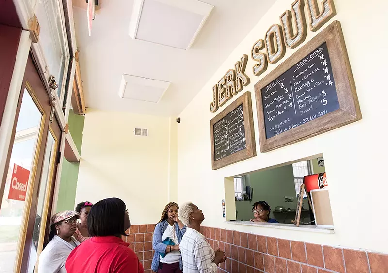 The restaurant features a walk-up counter. - MABEL SUEN
