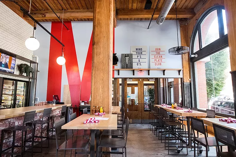 The dining area and bar. - MABEL SUEN