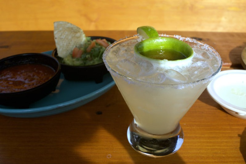 A signature margarita comes complete with a Grand Marnier float. - CHERYL BAEHR
