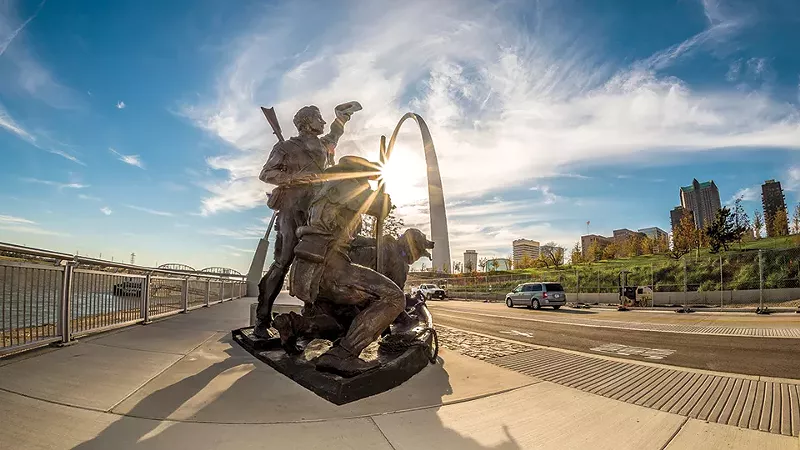 Soak in St. Louis on foot or by bicycle by the Chouteau Greenway. - COURTESY GREAT RIVERS GREENWAY