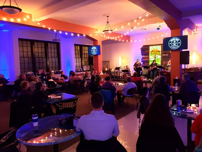 Anchor Room Coffeehouse is located inside the lower level of Centenary United Methodist Church in downtown St. Louis. - MARIE GRIFFIN