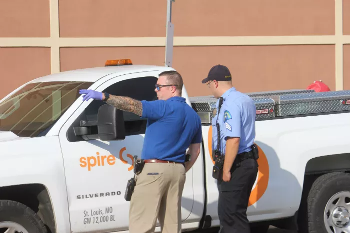 St. Louis police followed the stolen Spire truck until Harris parked it and walked away. - DOYLE MURPHY