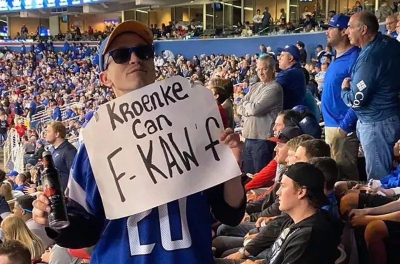 A sentiment expressed by many at Sunday's BattleHawks home opener. - JUSTIN POOLE
