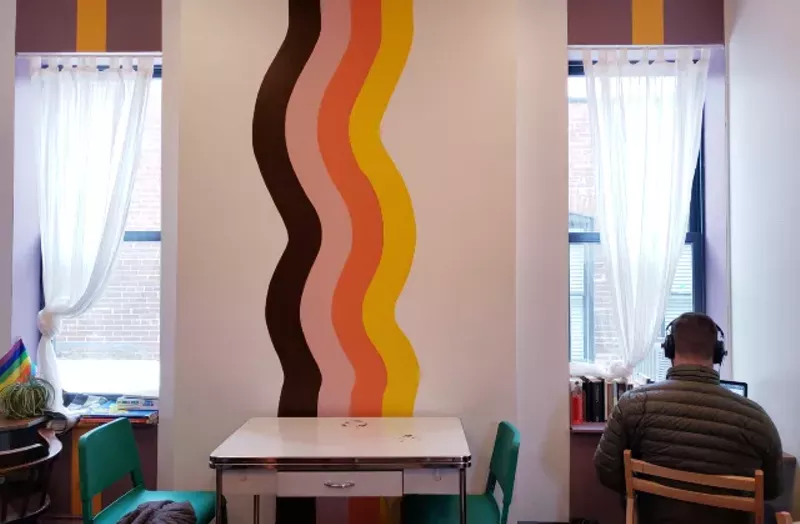 The upstairs includes more seating options. - KRISTEN FARRAH
