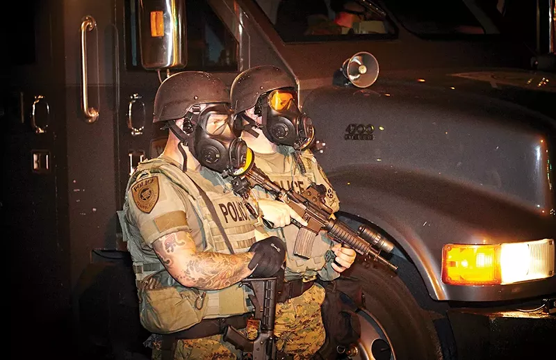 St. Louis County police were a big part of the response in 2014 in Ferguson. - STEVE TRUESELL