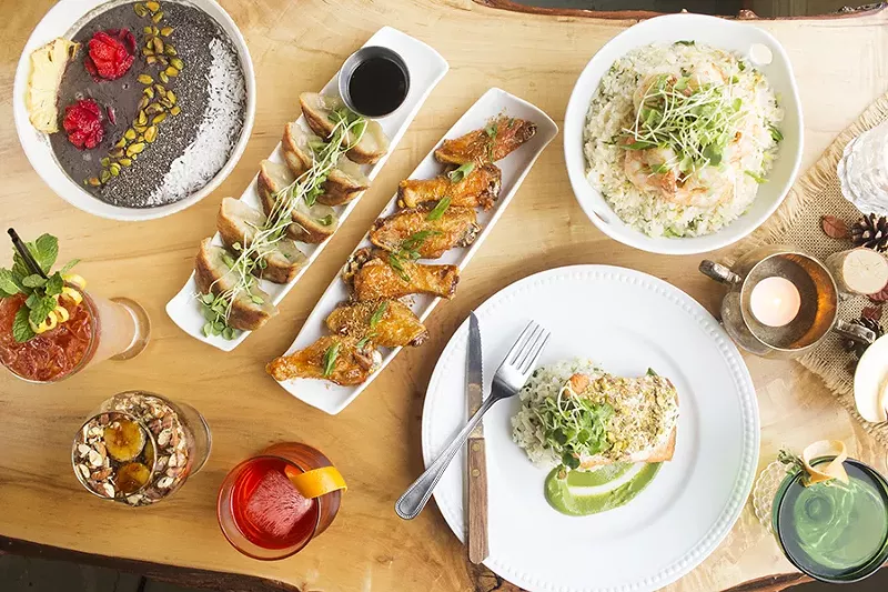 The menu at the Garden on Grand includes everything from smoothies to roasted salmon. - PHOTO BY MABEL SUEN