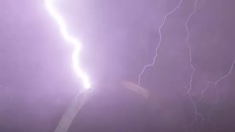 Image from the July 19, 2020 storms. - SCREENGRAB VIA DAN ROBINSON / YOUTUBE