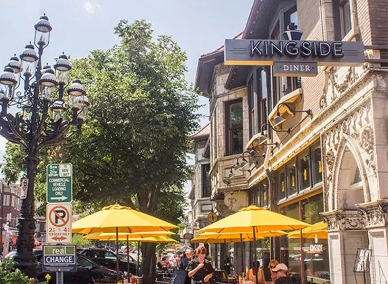 Restaurants in the Central West End are expanding their outdoor dining into the streets in an effort to provide safe dining spaces. - MABEL SUEN