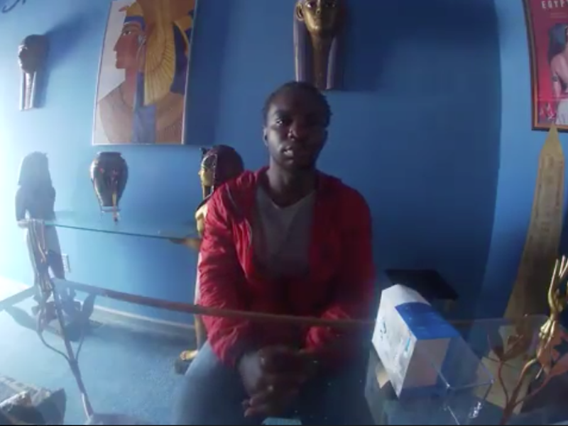 Shelton Buchanan, shown in a still from a video, told a private investigator Key never shot him. - SCREEN GRAB