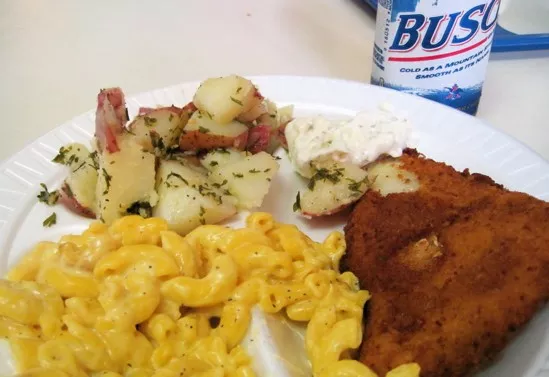 There will be no packed church halls this fish-fry season, but you can still get your fried cod to go. - ROBIN WHEELER
