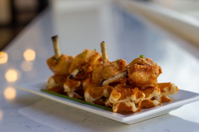 Mini chicken and waffles are sure to become a daytime favorite. - COURTESY OF KINGSIDE DINER