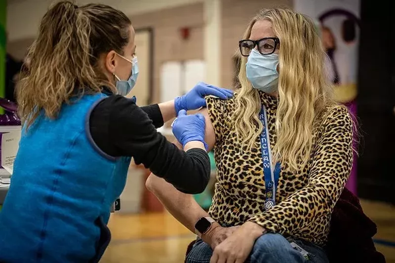 The vaccination station is open today until 6 p.m. - @TABOR-ROEDER / FLICKR