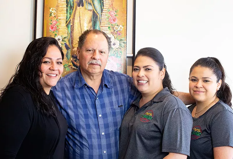 Bertha Lopez, Miguel Lopez, Angelica Lopez and Yesenia Lopez. - MABEL SUEN
