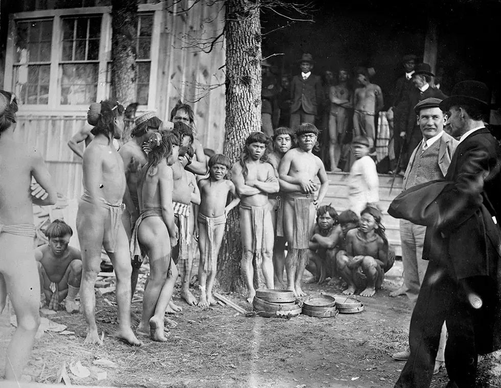Igorot tribal members were on display for white patrons taking in the show. - MISSOURI HISTORY MUSEUM COLLECTIONS
