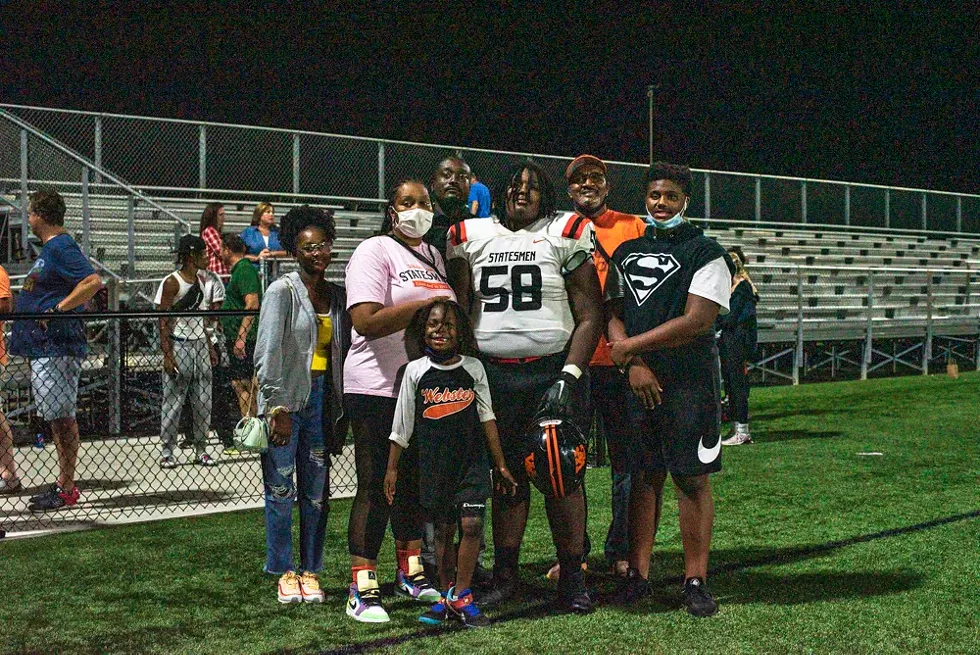 Ebony Smith-Thomas still wants to be there for her family, which includes cheering on her son Khamari Smith at his high school football games. - ERIN MCAFEE