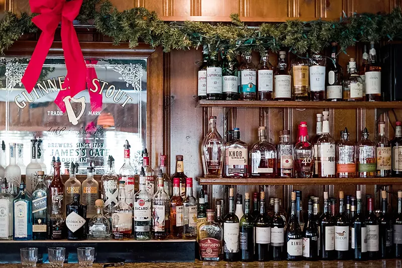 The bar at Kreis' has been a local gathering place for over 70 years. - PHUONG BUI