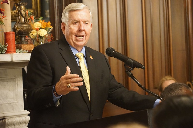 Missouri Governor Mike Parson announced his support in December for all state employees earning at least $15 an hour. - GOVERNOR'S OFFICE/FLICKR