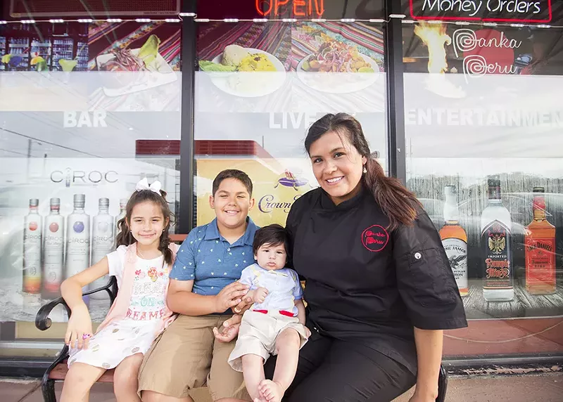 Lorena Abraham and her family. - MABEL SUEN