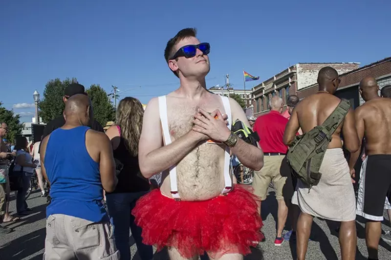 The things Danny Wicentowski will do for journalism now include donning a tutu. - SARA BANNOURA
