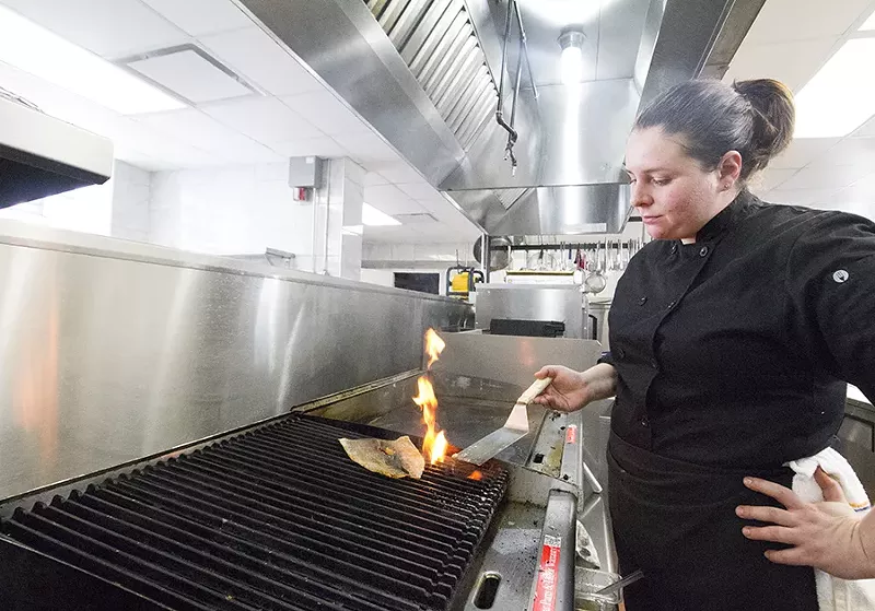 Chef Senada Grbic in the kitchen. - PHOTO BY MABEL SUEN